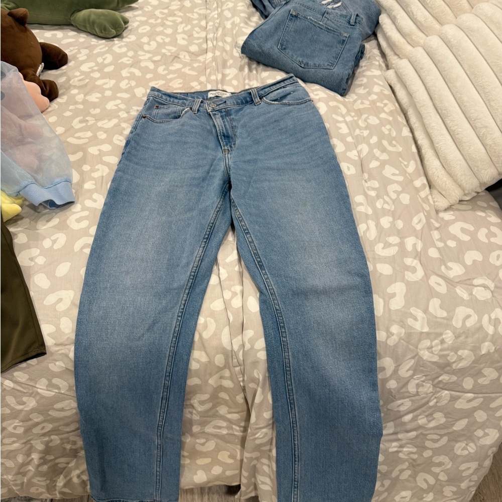 Abercrombie & Fitch Light Blue Straight Leg Jeans